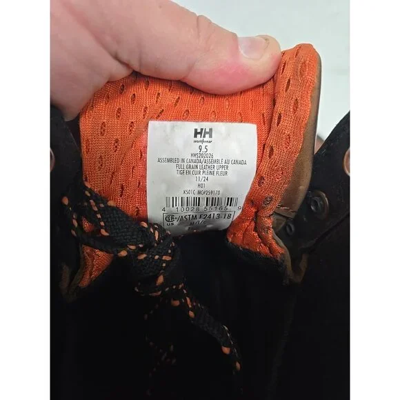 Helly Hansen Men's 6" Composite Toe Comp. Plate Work Boots HHS202026 Brown 9.5M - Picture 4 of 8